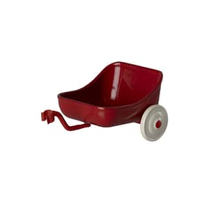 Maileg, rood tricycle hanger mouse