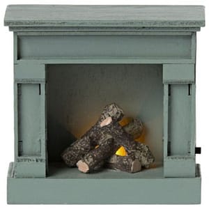 Maileg Fireplace vintage blue