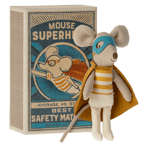 Superhero Mouse in matchbox