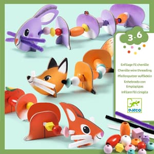 Djeco Schattige dieren rijgen