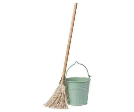 Bucket and mop