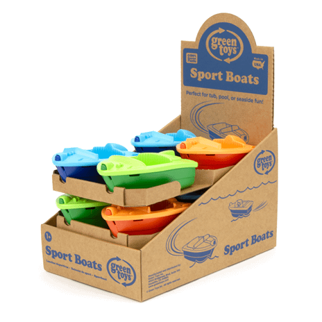 green toys sport boat bootje oranje zonder poppetj