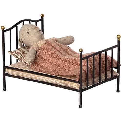 Vintage bed, mouse - Afbeelding 3