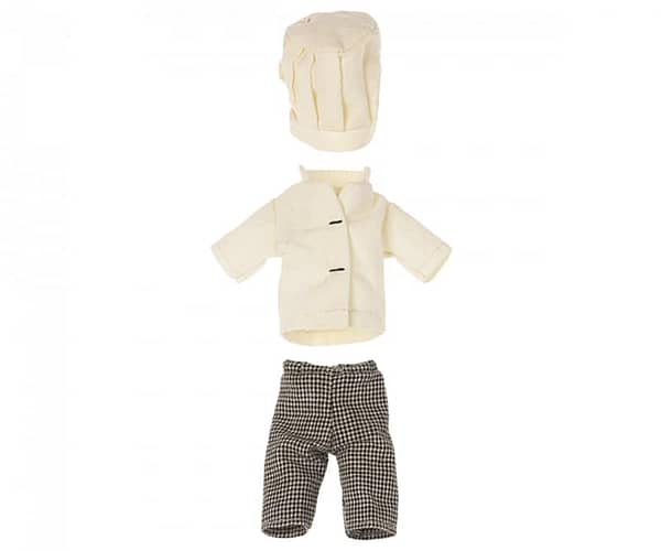 Speelwoud-Maileg-Chef-Mouse-Kleertjes-Koks-Kleding