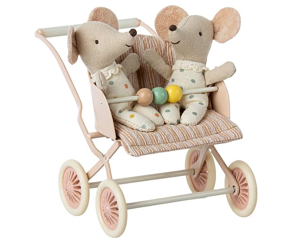 Maileg Buggy Stroller Baby Mice Rose 5707304127963 11 3107 01 3