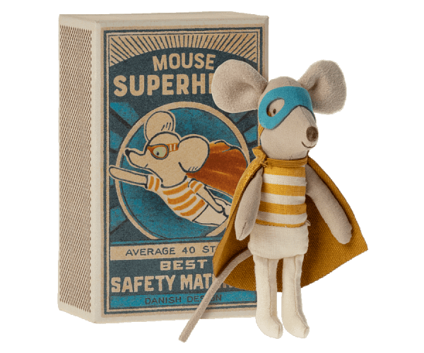 super hero mouse in matchbox sPEELWOUD MAILEG 2