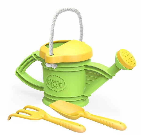 green toys watering can green