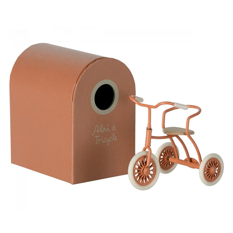 Maileg tricycle driewieler mouse - Coral
