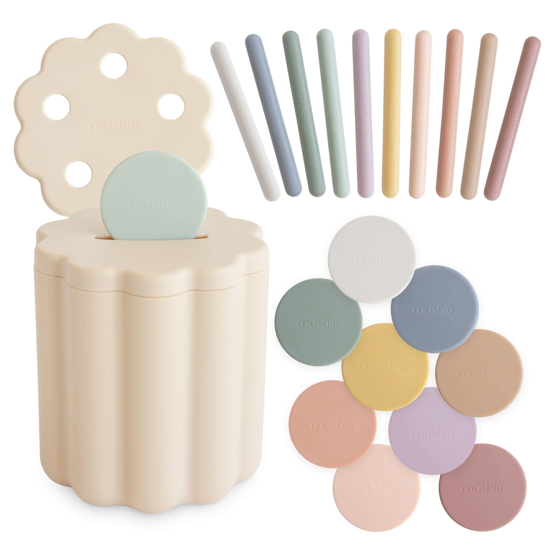 Mushie – Coin & Tube sorteer set