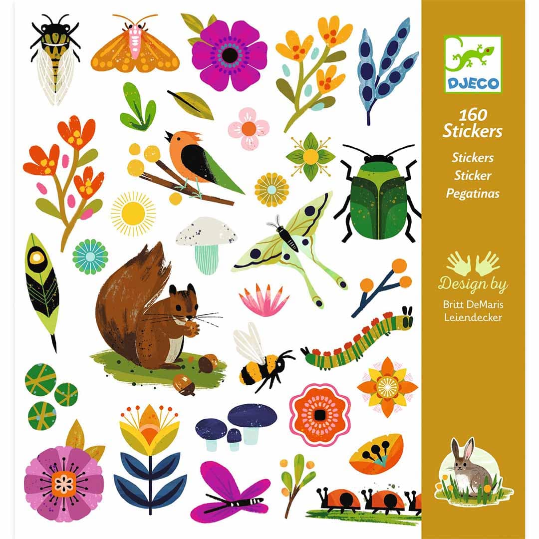 Djeco stickers tuin 160 stuks