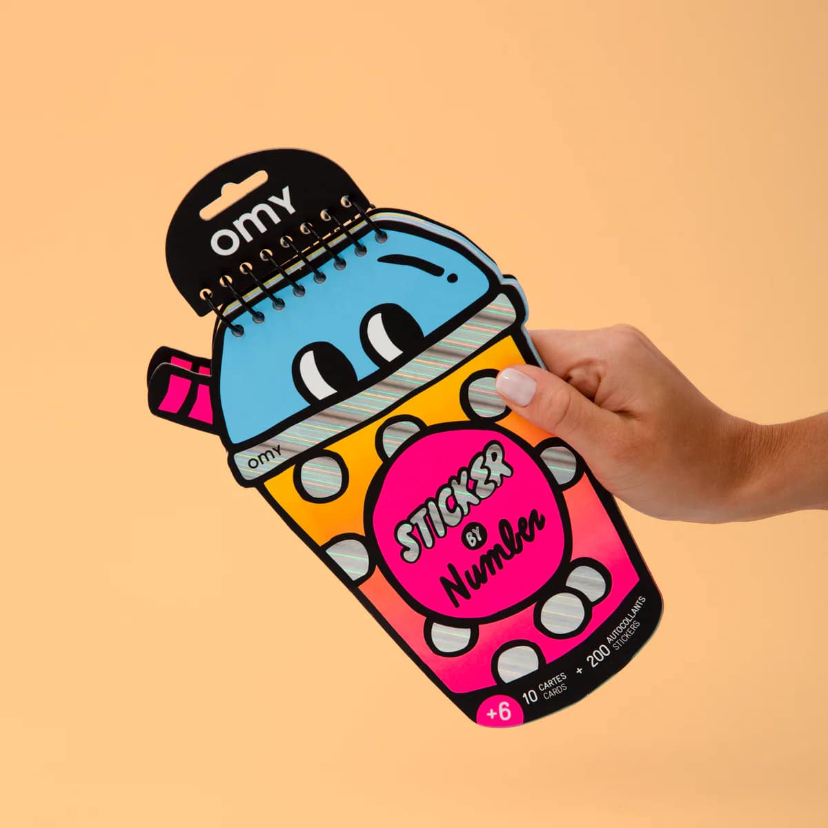OMY sticker op nummer bubble tea