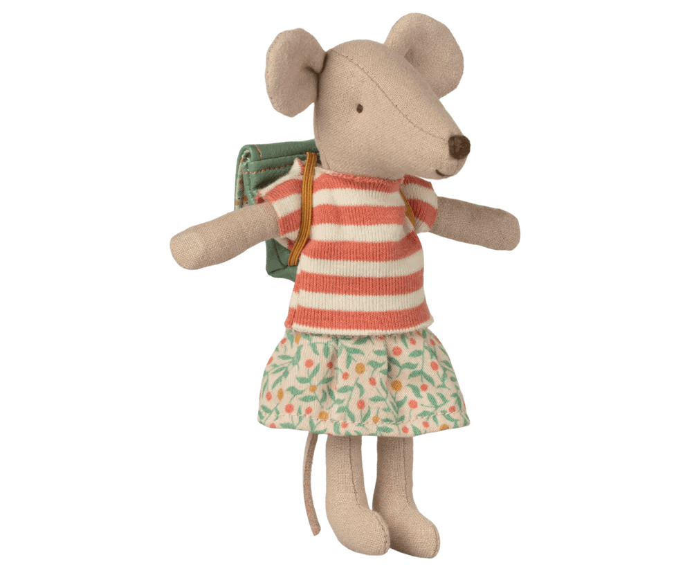 Maileg tricycle mouse big sister green