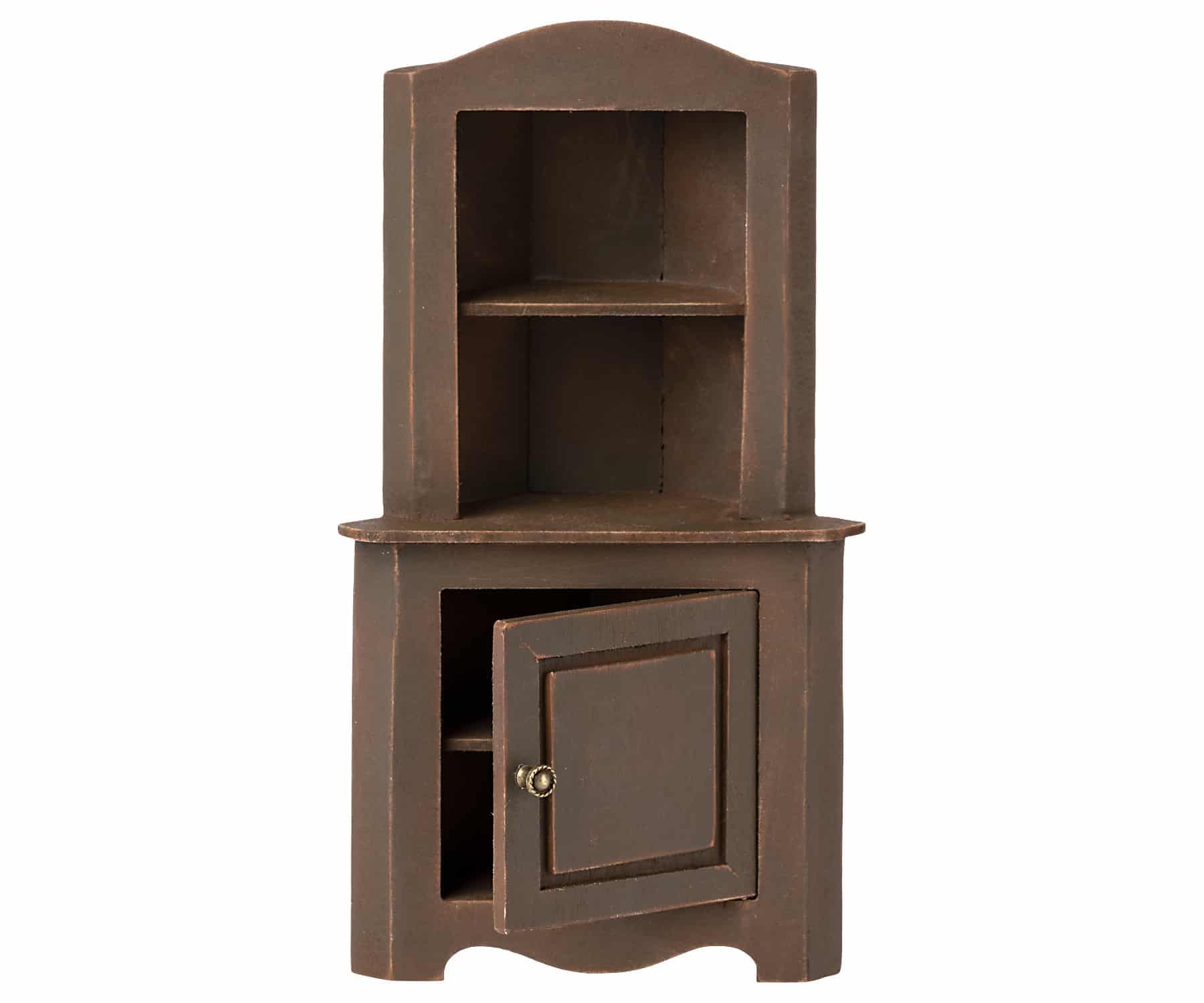 Maileg corner cabinet brown