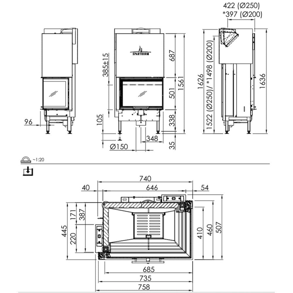 Spartherm Linear Corner 68x40x50 (vaste greep)-line_image