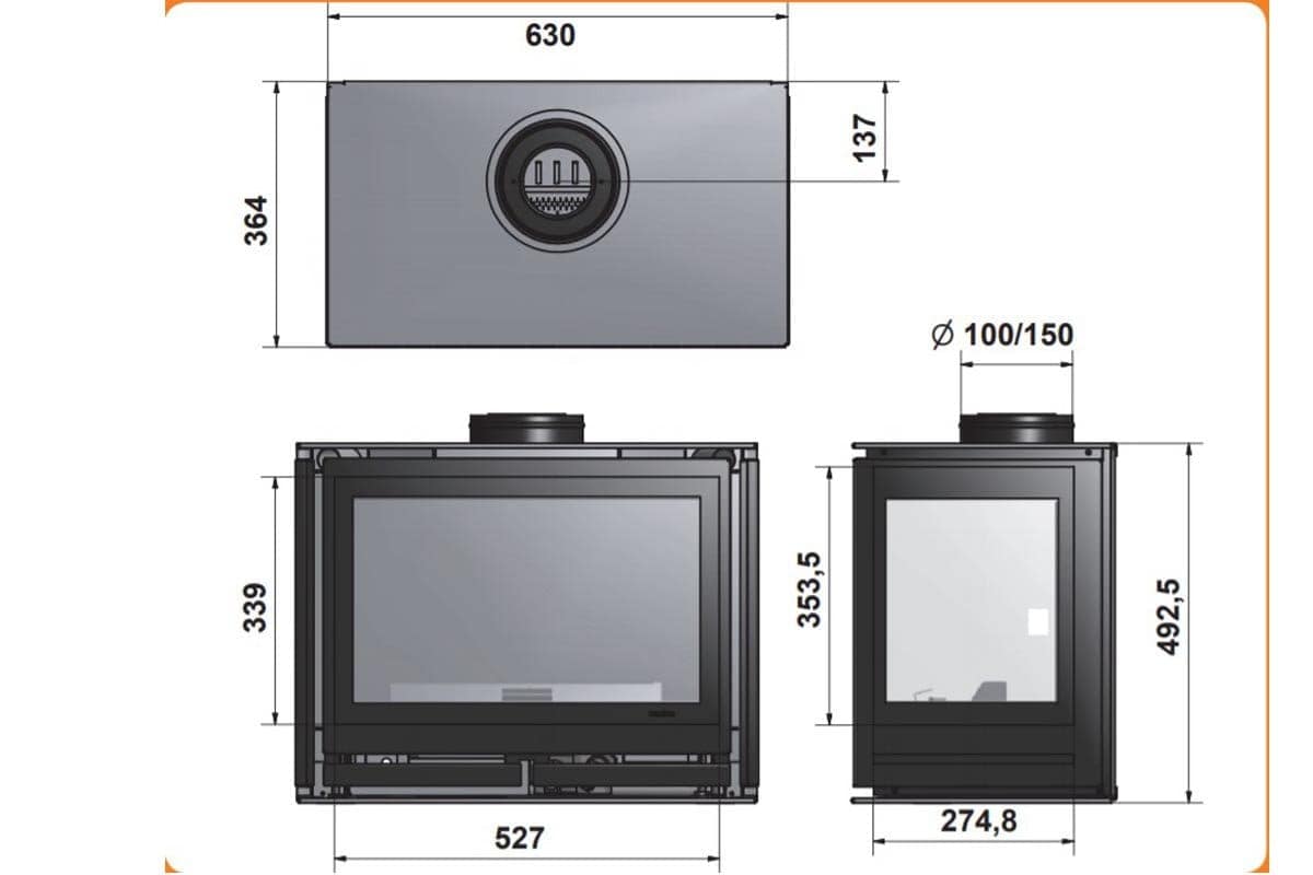  Wanders Square 60 driezijdig inzet gas-line_image