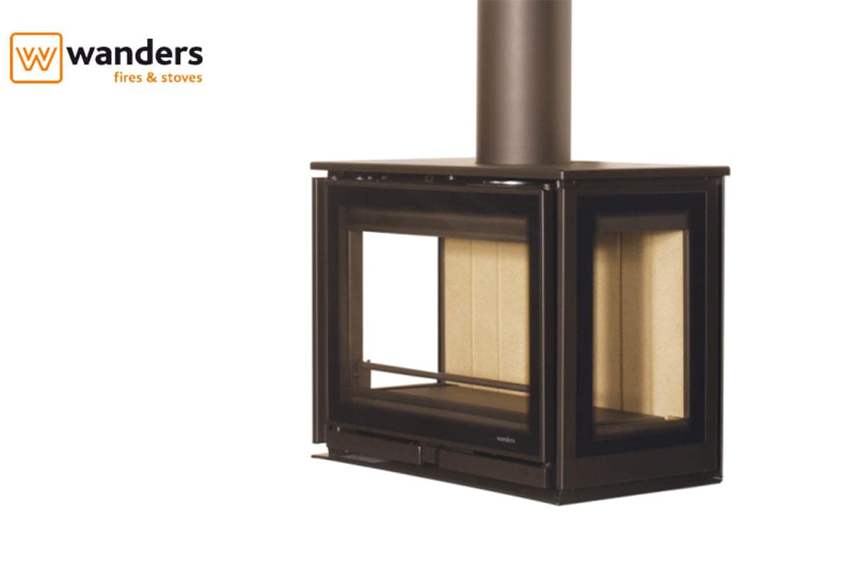  Wanders Square 60 driezijdig Wall houtkachel-image