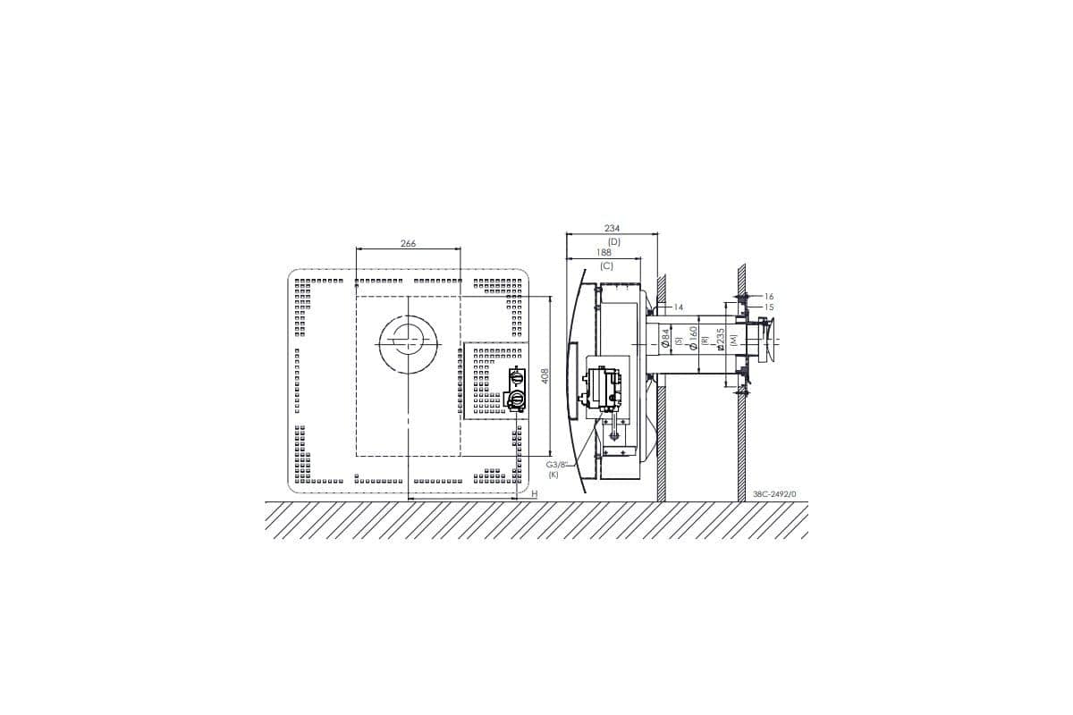  DRU Style 4 gevelkachel excl. muurdoorvoer-line_image