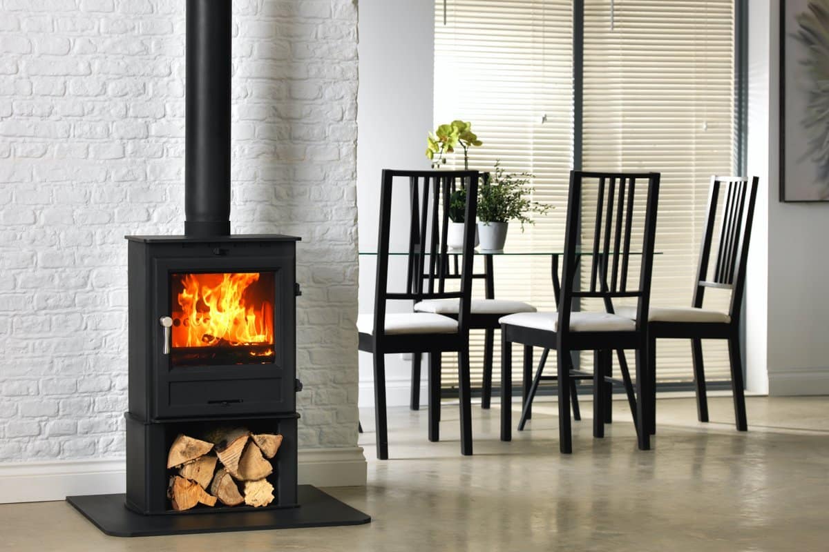  Charlton &amp; Jenrick Fireline FP5W-4 houtkachel breed-image