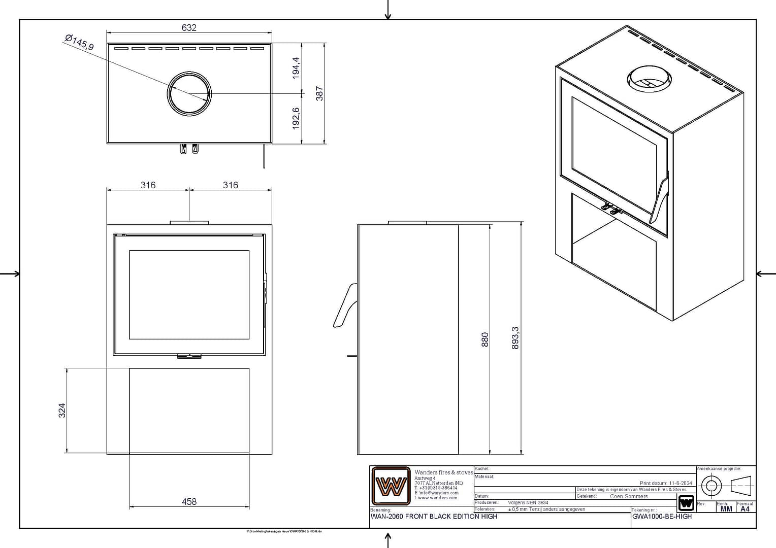  Wanders WAN-2060 Black Edition High-line_image