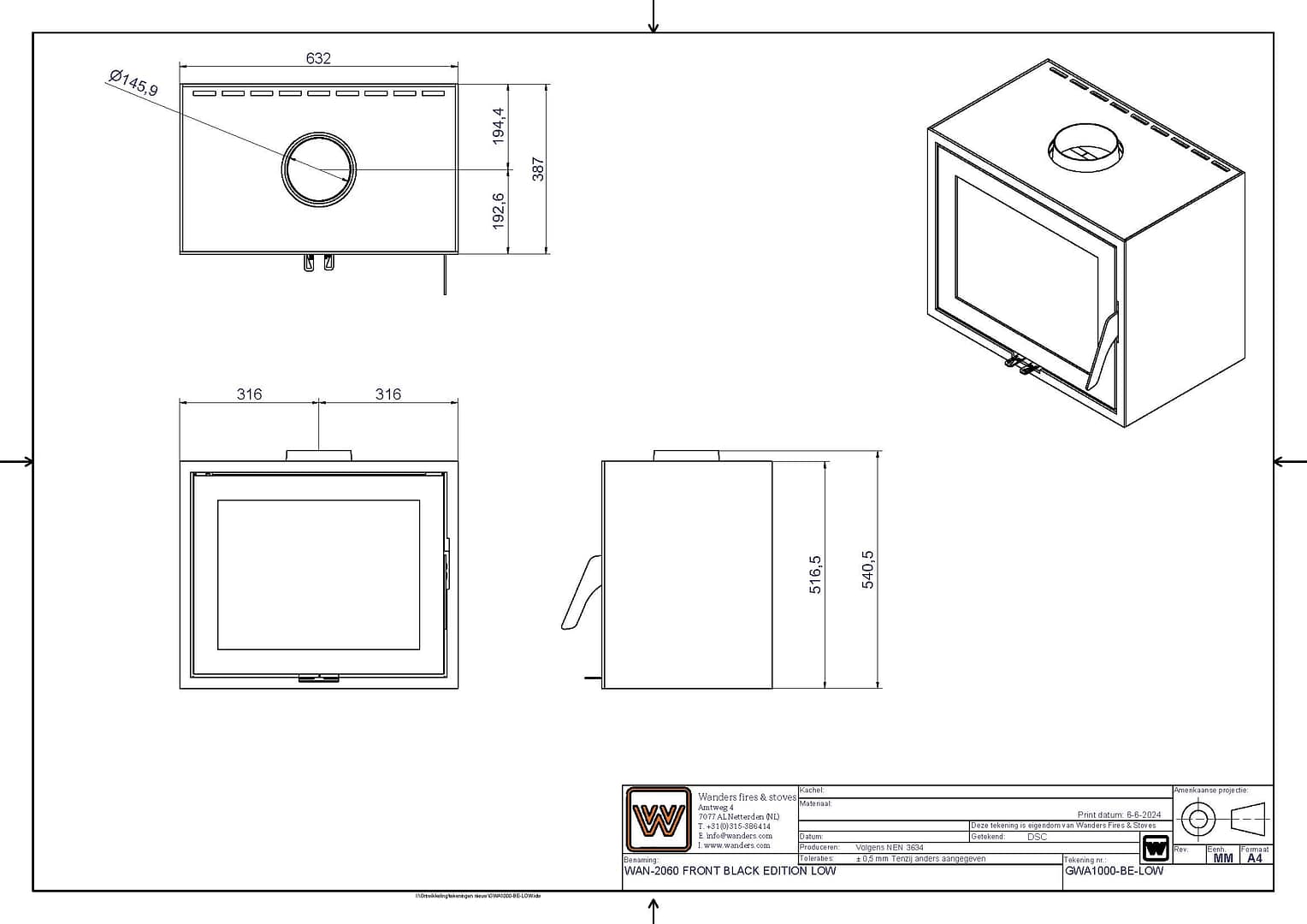  Wanders WAN-2060 Black Edition Low-line_image