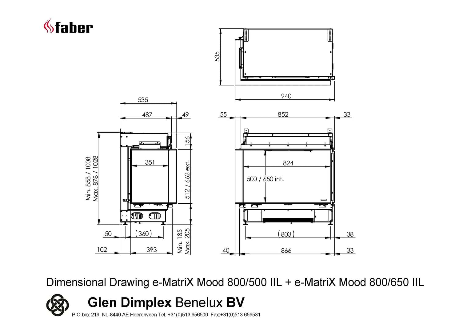  Dimplex e-MatriX 800/500 II Hoek-line_image