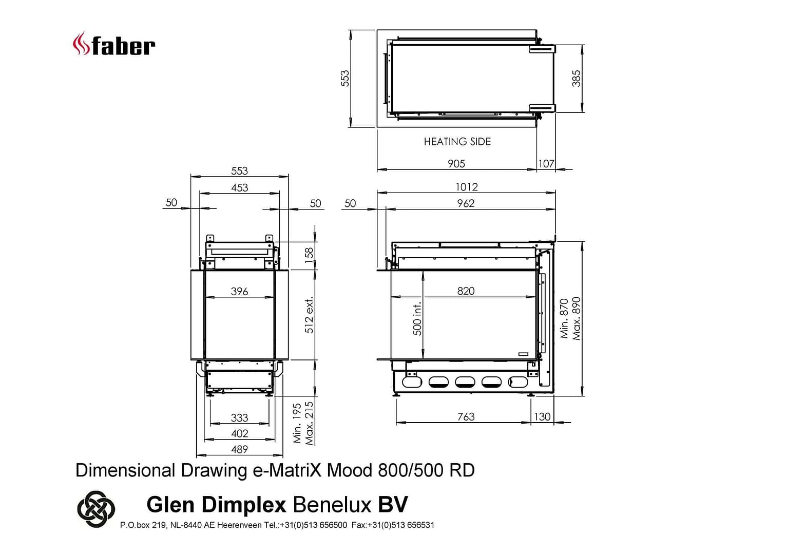  Dimplex e-MatriX 800/500 RD-line_image
