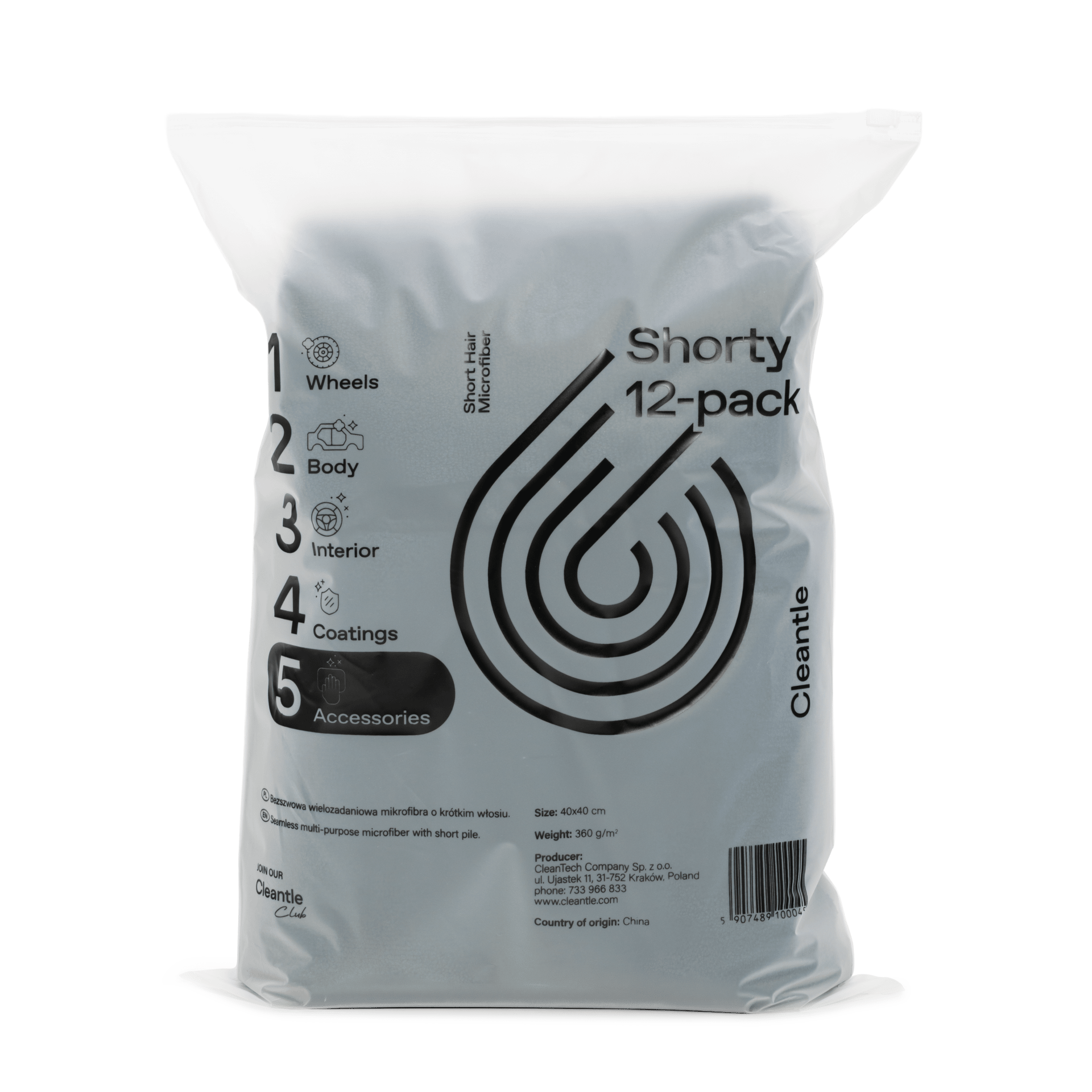 Shorty – microvezeldoeken (12-pack)