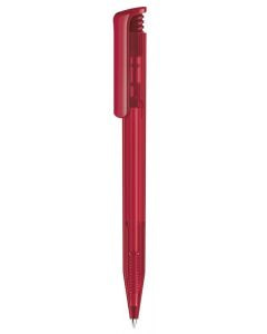 Senator pen with logo SUPER HIT CLEAR RED 201 Quality Senator pen with your logo also available in other colors. Push ball pen Clear finish and polished clip. Equipped with a premium "Magic Flow" long capacity X20 (1.0 mm) refill giving a writing length of 1800m, in blue or black ink. We use different printing techniques to add your logo. Depending on the surface we can use embroidery, engraving, 360° imprint or screenprint.