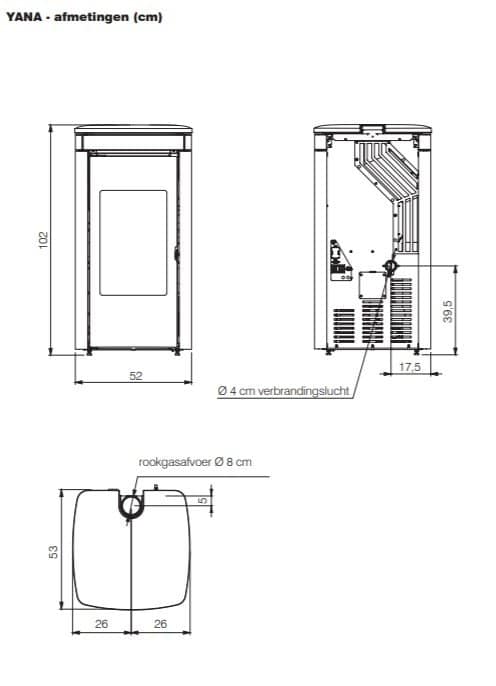  Edilkamin Yana pelletkachel -line_image