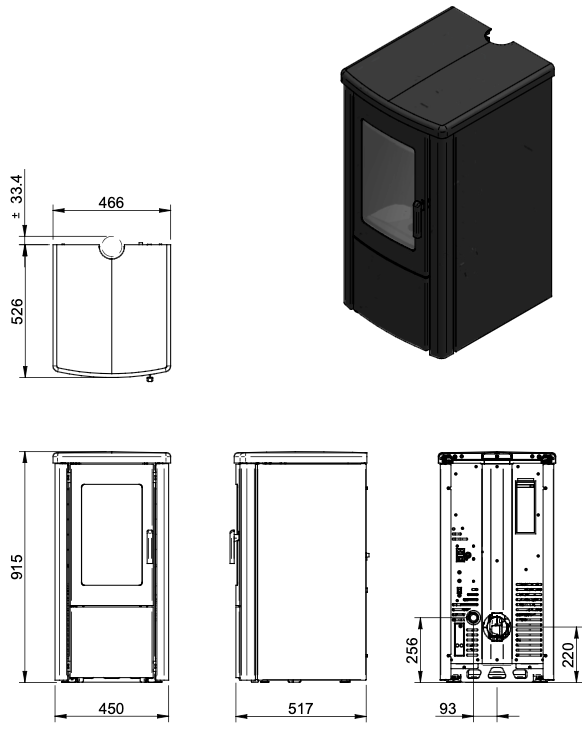  Duroflame Cleo Glide Top pelletkachel-line_image