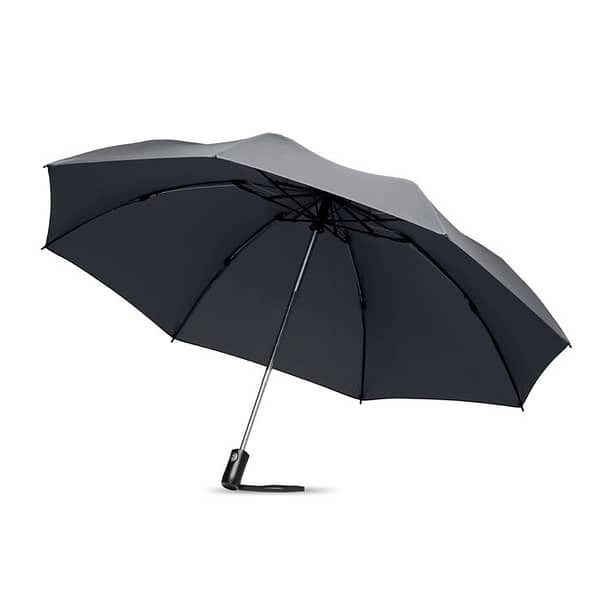 Foldable reversible umbrella