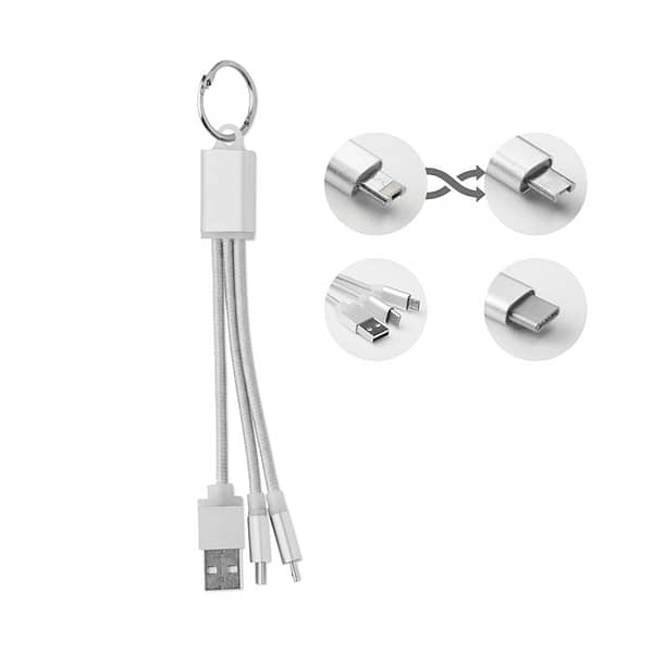 key ring with USB type C cable