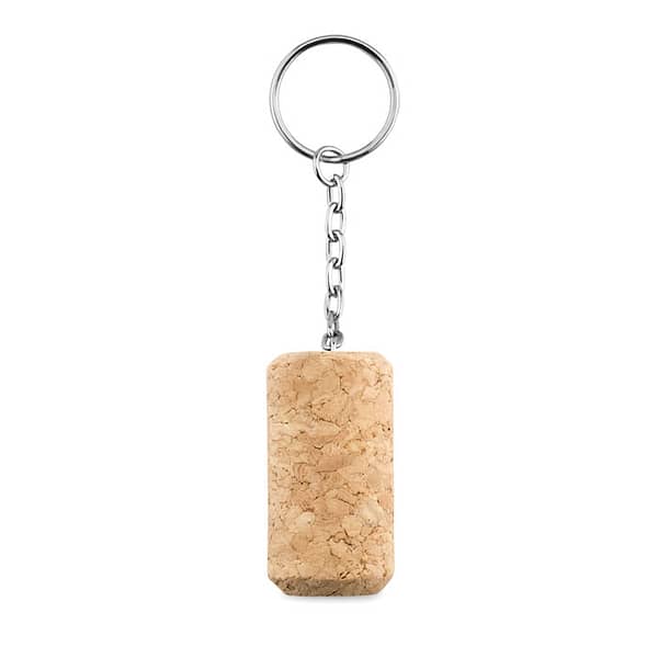 Wine accessoire with logo TAPON Wine cork key ring. Cork is a natural material, due to its structural nature and surface porosity the final print result per item may have deviations. Available color: Beige Dimensions: Ã˜ 2,35X4,4 CM Height: 4.4 cm Diameter: 2.35 cm Volume: 0.048 cdm3 Gross Weight: 0.053 kg Net Weight: 0.051 kg Magnus Business Gifts is your partner for merchandising, gadgets or unique business gifts since 1967. Certified with Ecovadis gold!