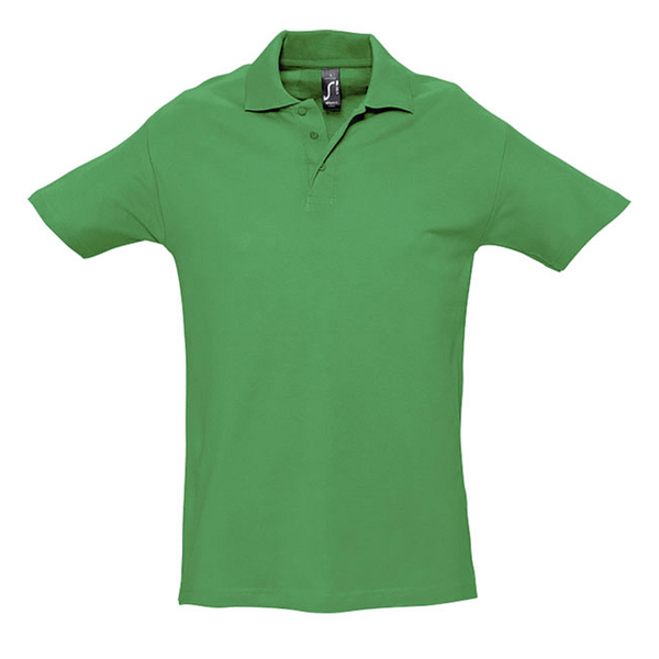 Polo shirt with logo SPRING II Polo shirt with logo and reinforced neck seam, ribbed collar, reinforced placket. With 3 tone-on-tone buttons, straight at the hem with side slits, side seam and sleeves without cuffs, spare button on the inside. Fabric details: 210g/m² 100% combed ring spun cotton. OEKO-TEX.  Depending on the surface we can use embroidery, engraving, 360° imprint or screen print.