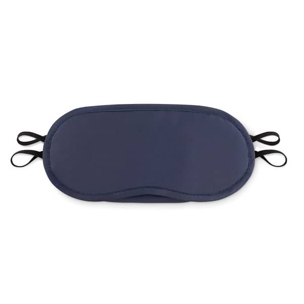 Travel gadget with logo eye mask Bonne Nuit Travel gadget with logo eye mask in 190T polyester. Depending on the surface we can use embroidery, engraving, 360° imprint or screen print.