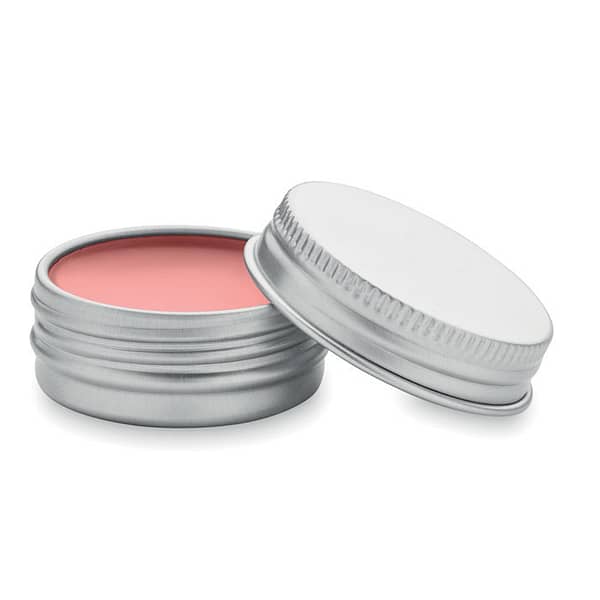 Vegan lip balm in round tin