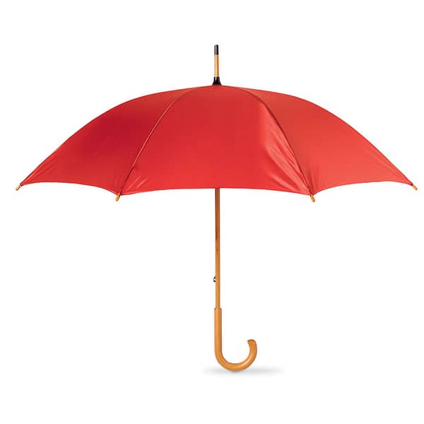 Paraplu met houten handvat