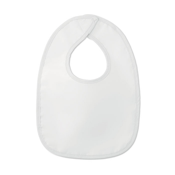 Gadget with logo Baby bib EPI Baby bib in 100% cotton and backing in PEVA. Hook and loop closure. Available color: White Dimensions: 19.5X27CM Width: 27 cm Length: 19.5 cm Volume: 0.104 cdm3 Gross Weight: 0.017 kg Net Weight: 0.016 kg Magnus Business Gifts is your partner for merchandising, gadgets or unique business gifts since 1967. Certified with Ecovadis gold!