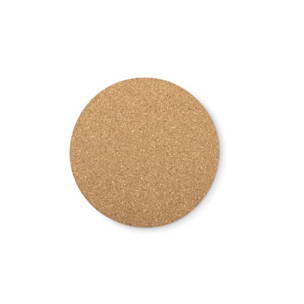 Wine accessoire with logo cork coaster BIERPON Cork coaster round shape. Cork is a natural material, due to its structural nature and surface porosity the final print result per item may have deviations. Available color: Wood Dimensions: Ø10X0.5CM Height: 0.5 cm Diameter: 10 cm Volume: 0.062 cdm3 Gross Weight: 0.015 kg Net Weight: 0.014 kg Magnus Business Gifts is your partner for merchandising, gadgets or unique business gifts since 1967. Certified with Ecovadis gold!