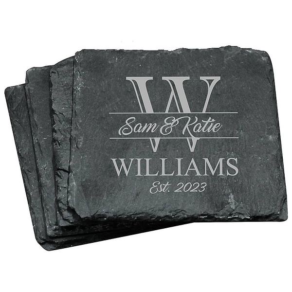 Wine accessoire with logo ApÃ©ro coasters SLATE4 Set of 4 apÃ©ro coasters made of slate with EVA bottom. Available color: Black Dimensions: 10X10X0.3CM Width: 10 cm Length: 10 cm Height: 0.3 cm Volume: 0.701 cdm3 Gross Weight: 0.585 kg Net Weight: 0.528 kg Magnus Business Gifts is your partner for merchandising, gadgets or unique business gifts since 1967. Certified with Ecovadis gold!