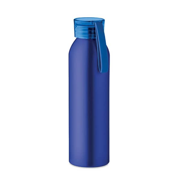 Water bottle with logo NAPIER Single wall aluminium water bottle with logo with PS lid and silicone hanger. Capacity: 600 ml. Leak free. A simple and lightweight bottle is ideal for daily use and thus great to increase your brand exposure. It is important to stay hydrated during the day, so fill this flask with water and keep it with you to stay healthy. Available color: Red, Green, Royal Blue, White, Matt Silver, Black, White/Blue, White/Black, White/Red Dimensions: Ø6X23CM Height: 23 cm Diameter: 6 cm Volume: 1.2 cdm3 Gross Weight: 0.116 kg Net Weight: 0.1 kg Magnus Business Gifts is your partner for merchandising, gadgets or unique business gifts since 1967. Certified with Ecovadis gold!