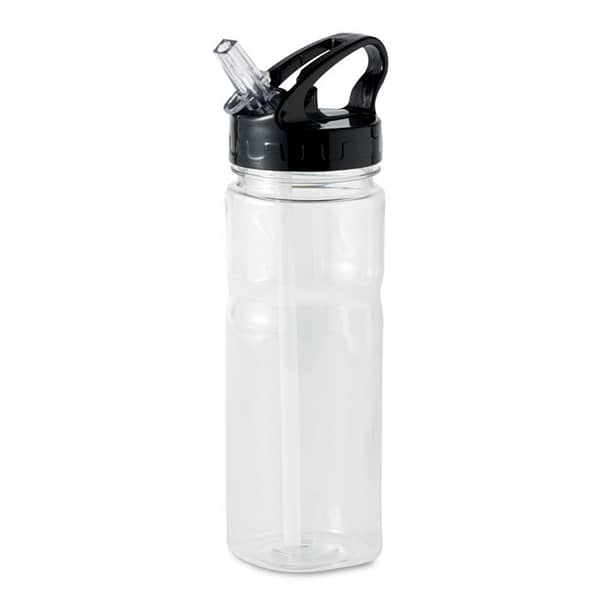 Water bottle with logo NINA Drinking bottle in PCTG which is BPA free with foldable mouthpiece on the lid. Capacity: 500 ml. Leak free. Available color: Transparent Dimensions: Ø5X21CM Height: 21 cm Diameter: 5 cm Volume: 1.201 cdm3 Gross Weight: 0.142 kg Net Weight: 0.117 kg Magnus Business Gifts is your partner for merchandising, gadgets or unique business gifts since 1967. Certified with Ecovadis gold!