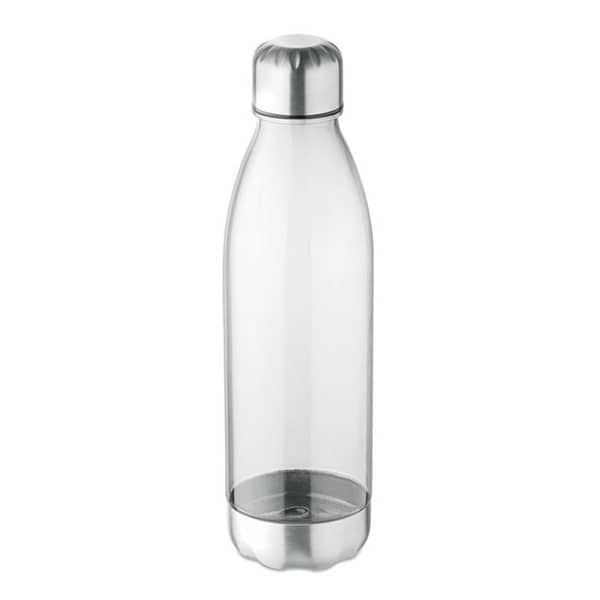 Water bottle with logo ASPEN Drinking bottle in Tritan™ which is BPA free with stainless steel lid and bottom. Capacity: 600 ml. Not suitable for carbonated drinks. Leak free. Available color: Transparent Lime, Transparent, Transparent Red, Transparent Blue, Transparent Grey Dimensions: Ø6X25CMHeight: 25 cmDiameter: 6 cmVolume: 1.704 cdm3Gross Weight: 0.138 kgNet Weight: 0.111 kg Magnus Business Gifts is your partner for merchandising, gadgets or unique business gifts since 1967. Certified with Ecovadis gold!