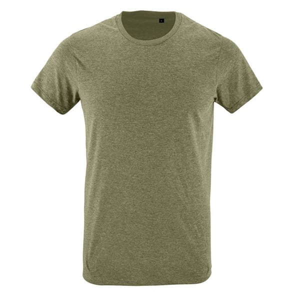 T-shirt with logo REGENT FIT Men T-shirt with logo 150g/m² single jersey with modern figure-sewn fit at great price and quality. Only size label in neckline. Banded inside collar, elastane ribbed collar, side seam. Gives good results when ironed. No-Label. Fabric details: 150g/m2 single jersey, 100% semi-combed ring spun cotton. OEKO-TEX. T-shirt Only sold with print Depending on the surface we can use embroidery, engraving, 360° imprint or screen print.