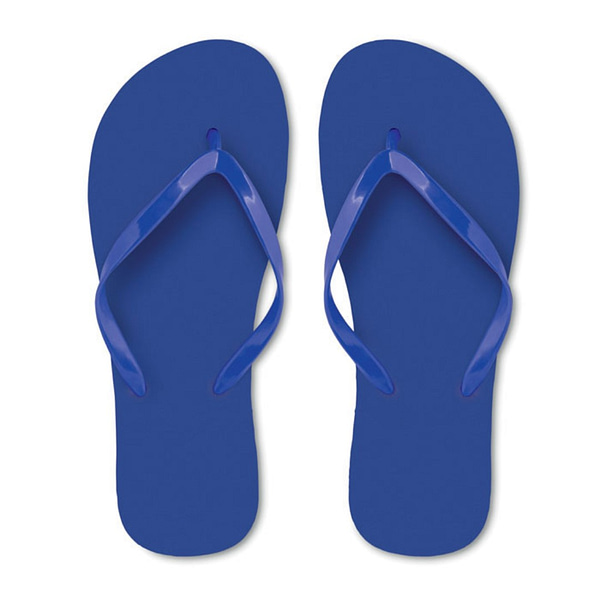 Beach slippers with logo Honolulu Beach slippers with logo in polyethylene sole with pvc strap. 2 sizes available, M fits 36-39 and L fits 40-43. Available in many colors. Magnus Business Gifts is your partner for merchandising, gadgets or unique business gifts since 1967. Certified with Ecovadis gold 2022!