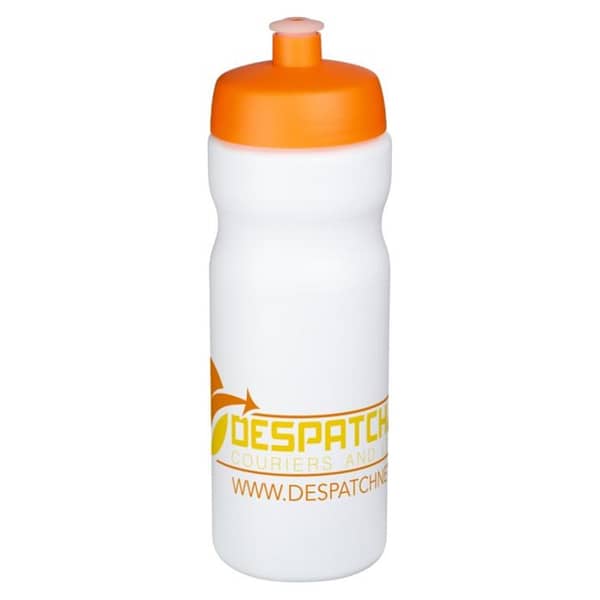 Baseline® Plus 650 ml sports bottle Single-walled sports bottle. Featuring a spill-proof lid with push-and-pull nozzle.  Volume capacity is 650 ml.  Price from 2.025  > MOQ 500pcs. Mix and match colors to create your perfect bottle. Please contact us for more color options. BPA-free. Complies with EN12875-1 and is dishwasher safe. HDPE Plastic, PP Plastic. Magnus Business Gifts is your partner for merchandising, gadgets or unique business gifts since 1967. Certified with Ecovadis gold!