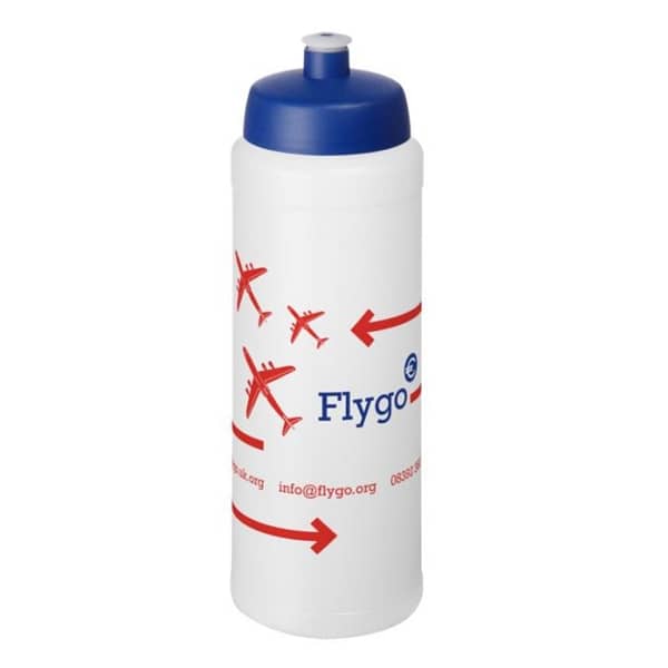 Plus 750 ml drinking bottle with sports lid Single-walled sports bottle. Featuring a spill-proof lid with push-and-pull nozzle. Volume capacity is 750 ml. Mix and match colors to create your perfect bottle. Price from 2.04  > MOQ 500pcs. Made in the UK. BPA-free. Complies with EN12875-1 and is dishwasher safe. HDPE Plastic, PP Plastic. Magnus Business Gifts is your partner for merchandising, gadgets or unique business gifts since 1967. Certified with Ecovadis gold!