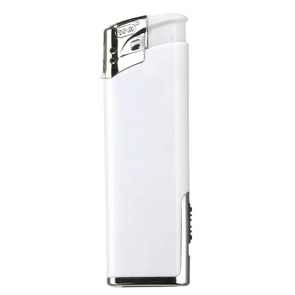 Led lighter with logo Take your branding to the next level by adding your logo to this multi functional tool. The LED Light Refillable Electronic Lighter offers a fantastic opportunity to promote your brand with a large print area, ensuring that your logo shines as brightly as the LED light. Childsafe - Refillable - Electronic. Dimensions: H11mm - L82mm - W25mm. Magnus Business Gifts is your partner for merchandising, gadgets or unique business gifts since 1967. Certified with Ecovadis gold!