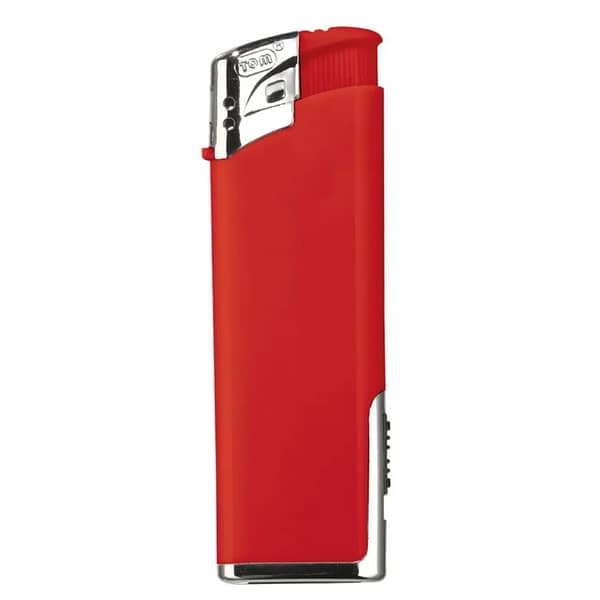 Led lighter with logo Take your branding to the next level by adding your logo to this multi functional tool. The LED Light Refillable Electronic Lighter offers a fantastic opportunity to promote your brand with a large print area, ensuring that your logo shines as brightly as the LED light. Childsafe - Refillable - Electronic. Dimensions: H11mm - L82mm - W25mm. Magnus Business Gifts is your partner for merchandising, gadgets or unique business gifts since 1967. Certified with Ecovadis gold!