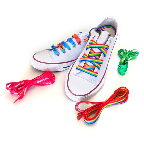Shoe Laces with logo Step into style with our vibrant Colorful Shoe Laces, now customizable with your logo! These eye-catching accessories are the perfect way to add a pop of personality to your footwear while showcasing your brand with every step. Made from high-quality materials and available in a rainbow of hues, our shoe laces are designed to stand out and make a statement. Whether you're lacing up sneakers, boots, or dress shoes, these colorful laces are sure to turn heads and draw attention to your brand. Suggested shoelace length in regards to eyelets: 5 eyelets – 75cm 6 eyelets – 90cm 7 eyelets – 120cm Available Width: 9mm - 12mm - 16mm Additional costs: PLASTIC ENDINGS (9 or 11mm) 2pcs Production time is about  4 weeks. Magnus Business Gifts is your partner for merchandising, gadgets or unique business gifts since 1967. Certified with Ecovadis gold!